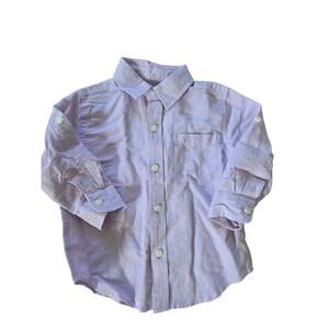 Janie And Jack Lavender Linen Blend Shirt